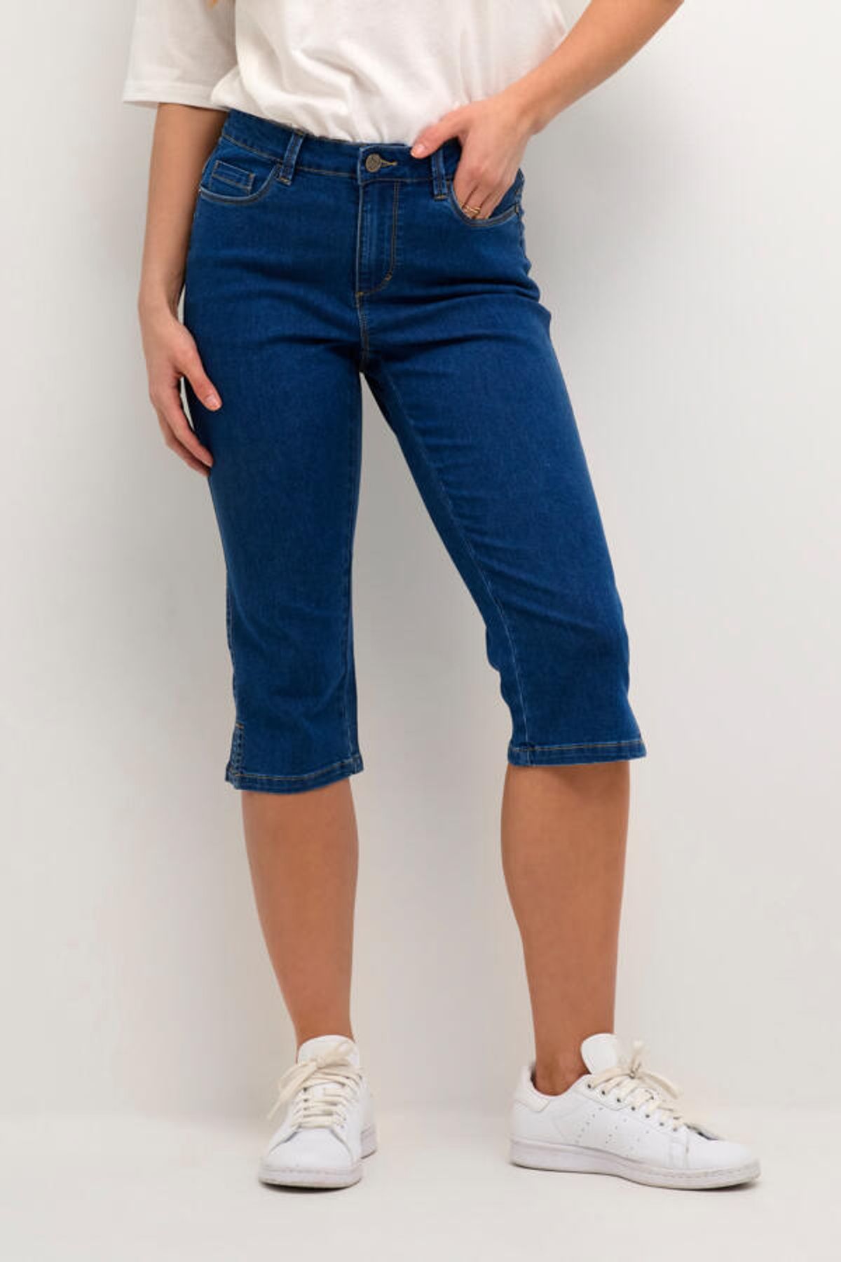 Capri Jeans - KAvicky - Medium Blue Washed Denim - Kaffe