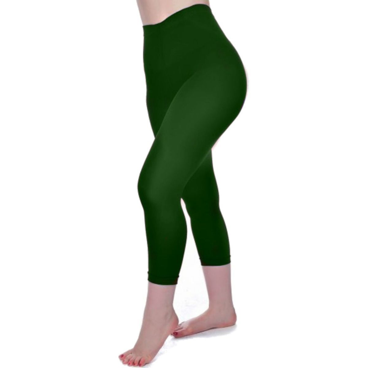 Capri Leggings - Forest Green