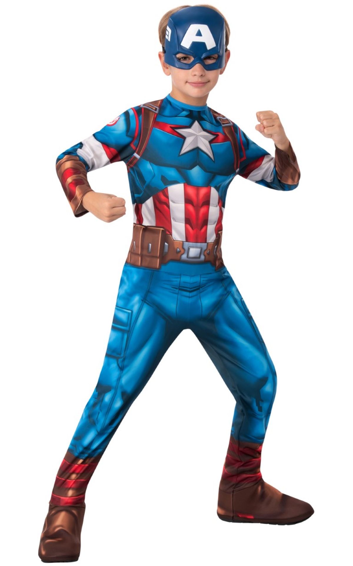 Captain America Classic Avengers børnekostume (3-9 år)