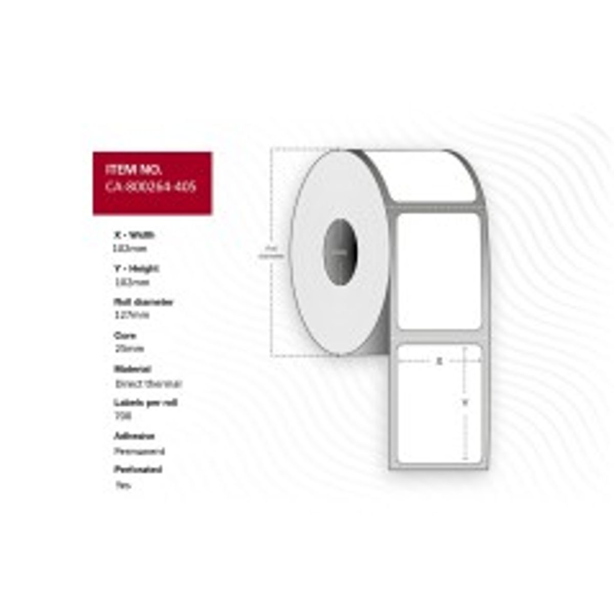 Capture Label 102 x 76mm, Core 25mm,