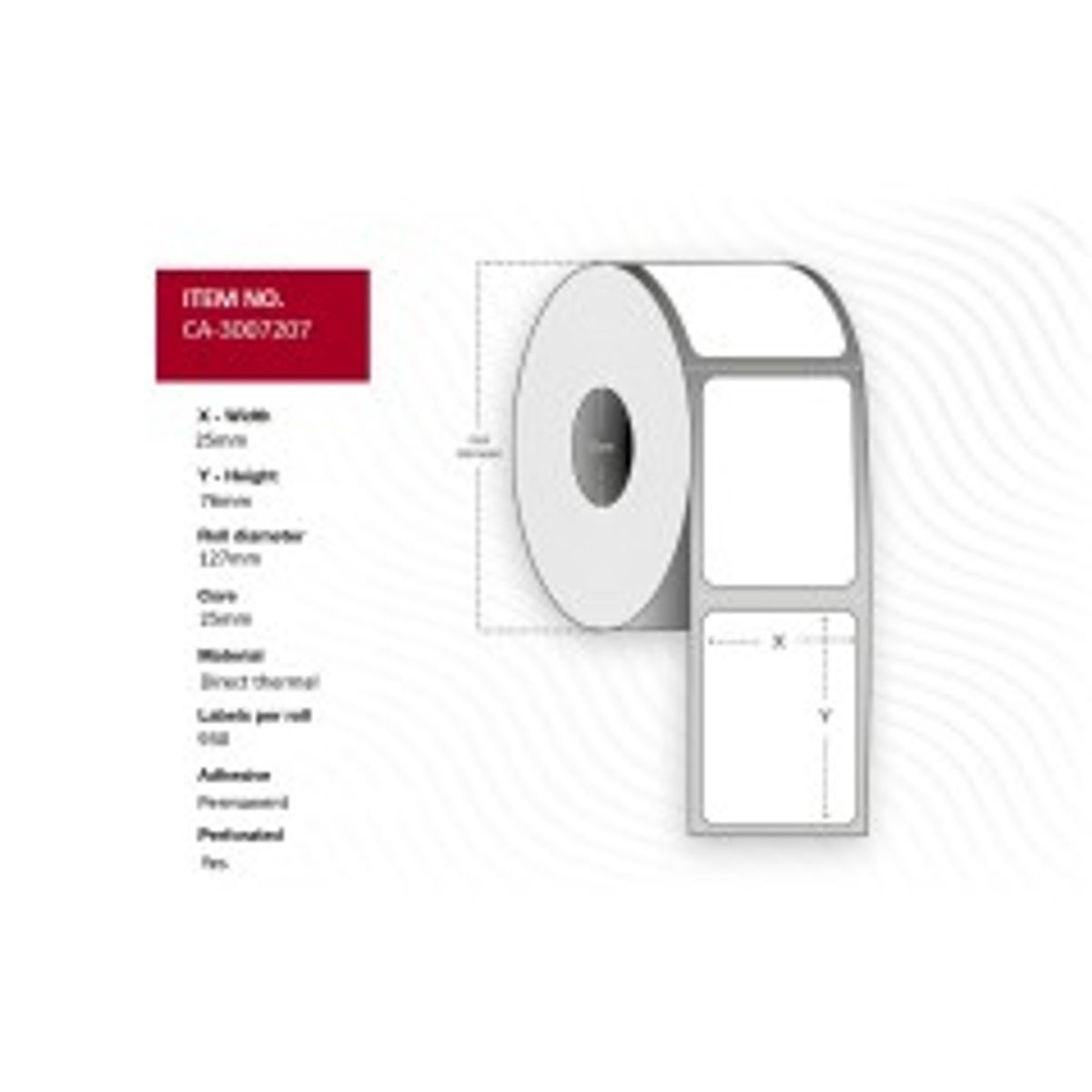 Capture Label 25 x 76mm, Core 25mm,