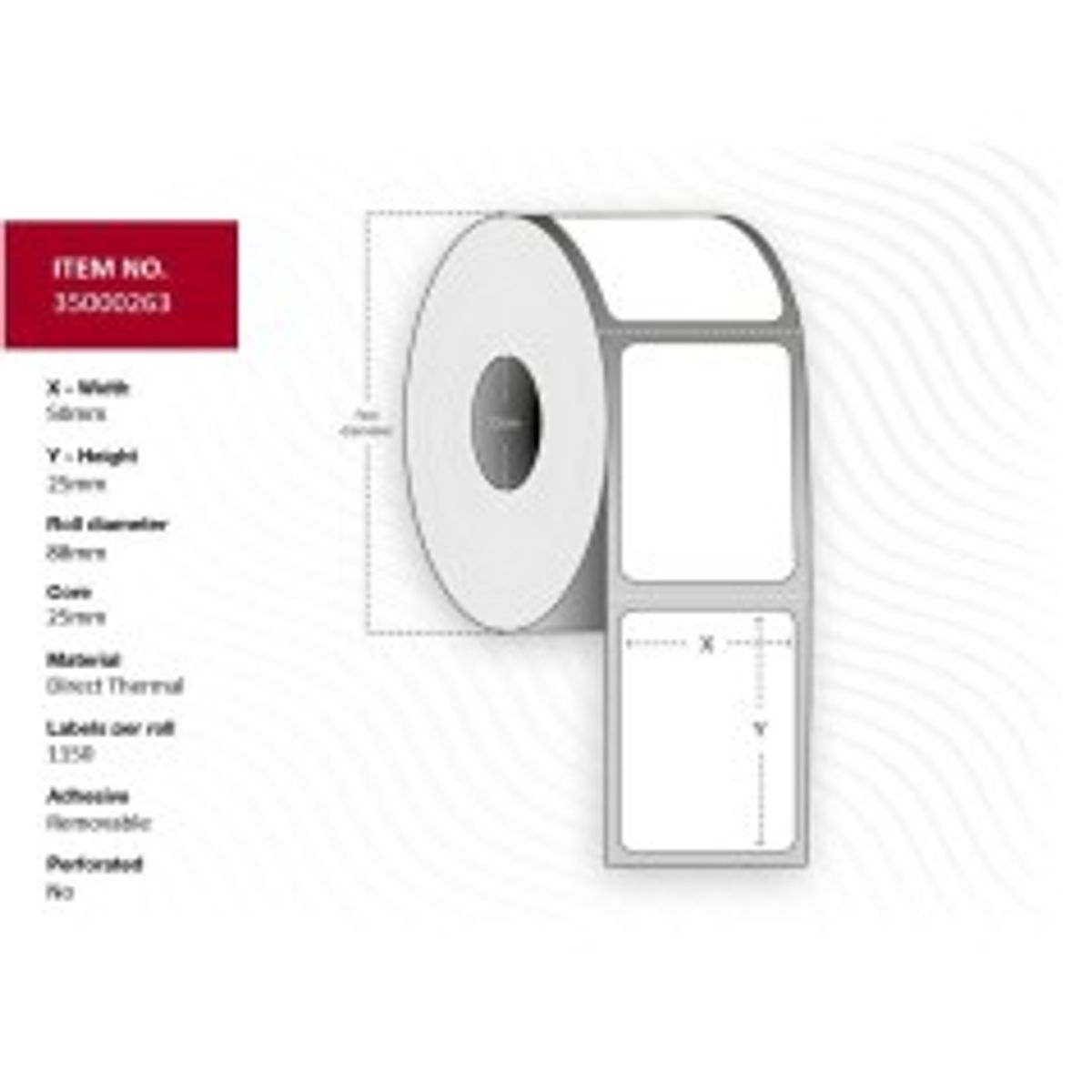 Capture Label 50x25 - Core 25.