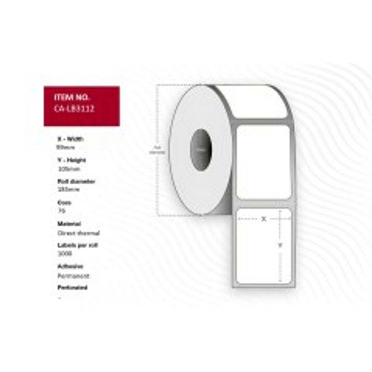 Capture RFID Label 99x105 - Core 76.