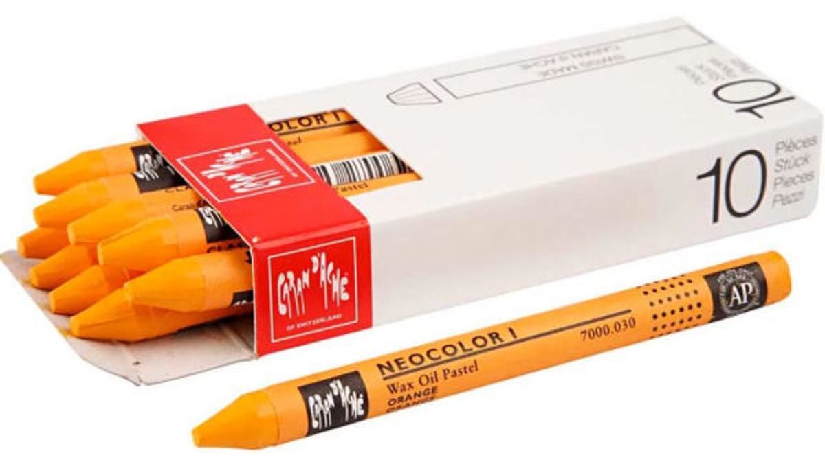 Caran d'ache genéve neocolor 1 orange 10 stk.