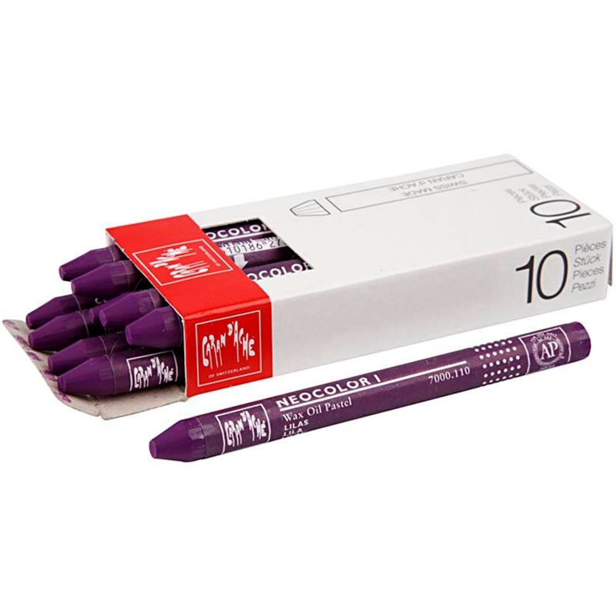 Caran d'Ache Neocolor 1 - Lilac 110, 10 stk