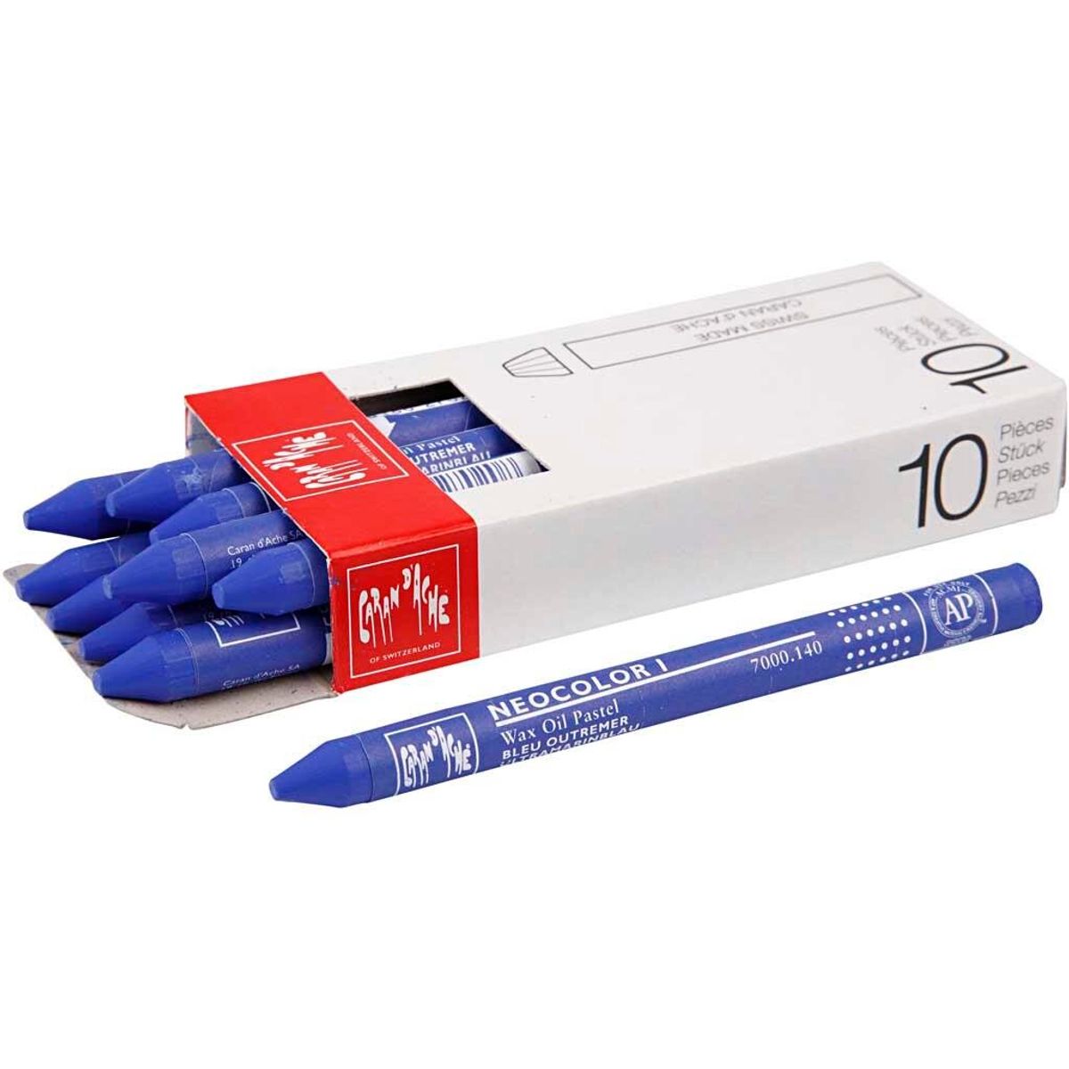 Caran d'Ache Neocolor 1 - Ultramarine 140, 10 stk.