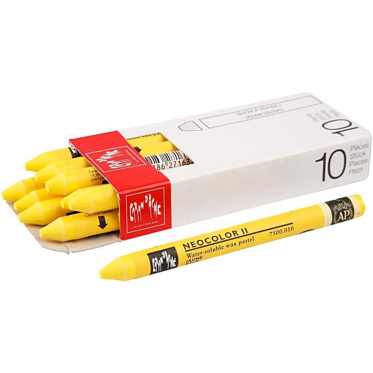 Caran d'Ache Neocolor 2 - Yellow 010, 10 stk.