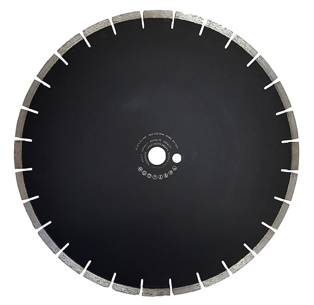 Carat asfalt klinge Ø400x25,4 10mm segment tørskæring til sten og gulvskæremaskiner