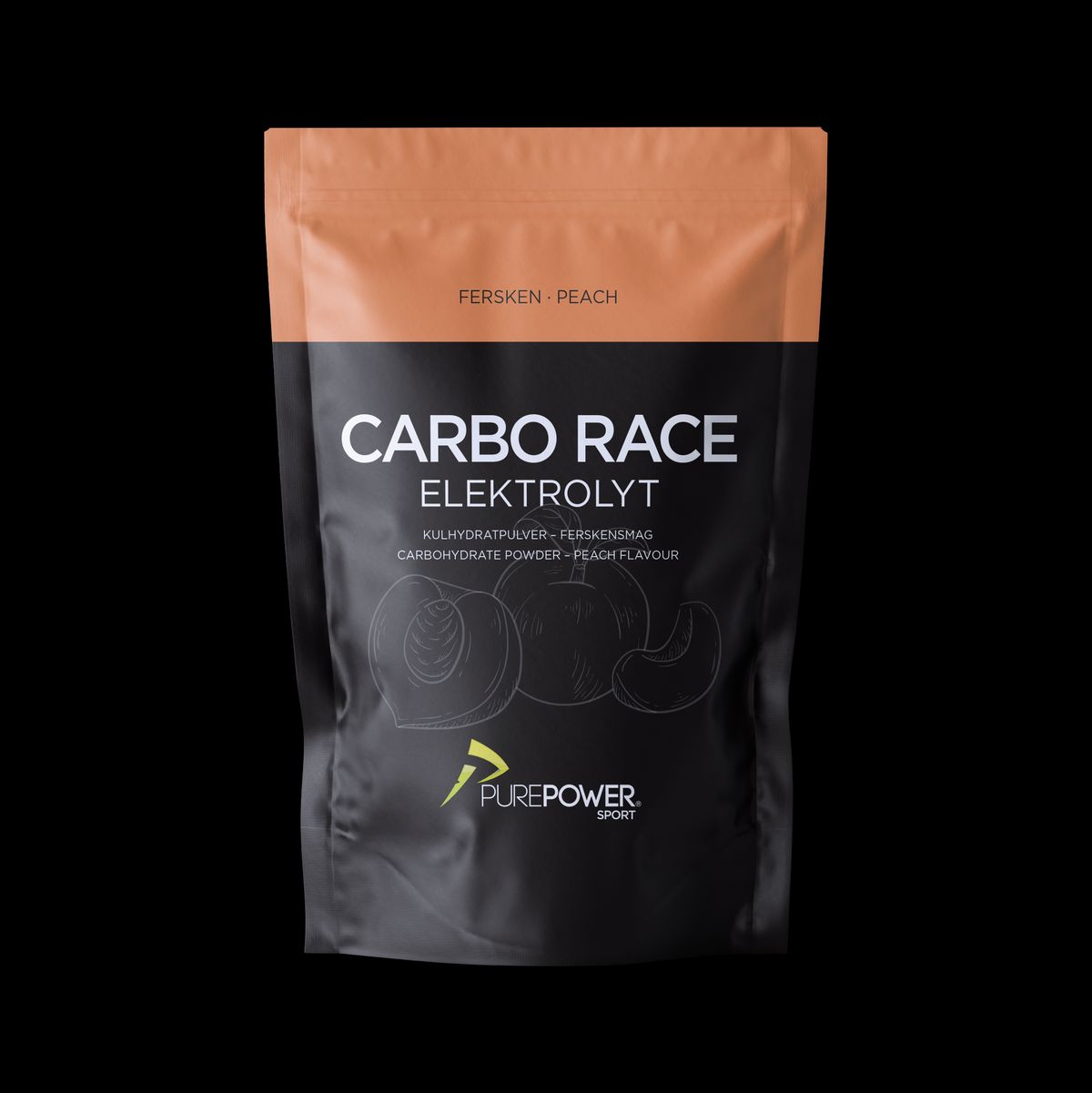 Carbo Race Elektrolyt Fersken 1 kg