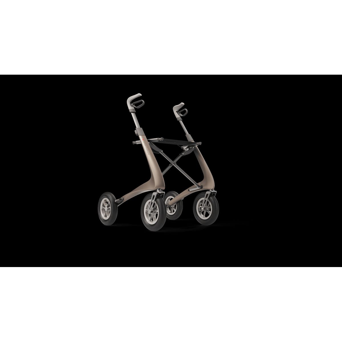 Carbon Overland Rollator - Brun