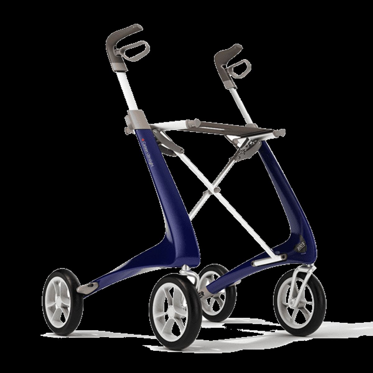 Carbon Ultralight Rollator - Klassisk - Blå