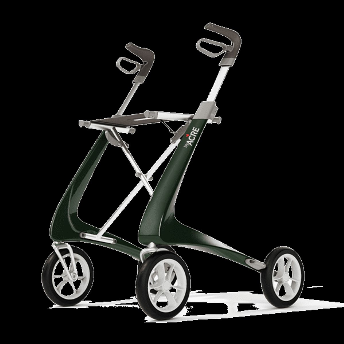 Carbon Ultralight Rollator - Klassisk - Grøn