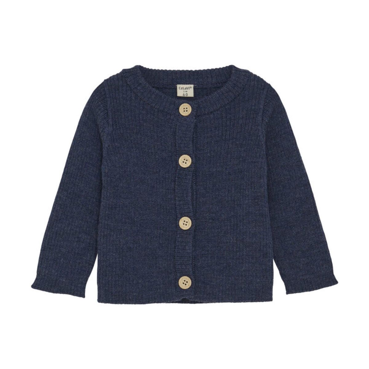 Cardigan - Knitted - Naval Academy Melange - 100