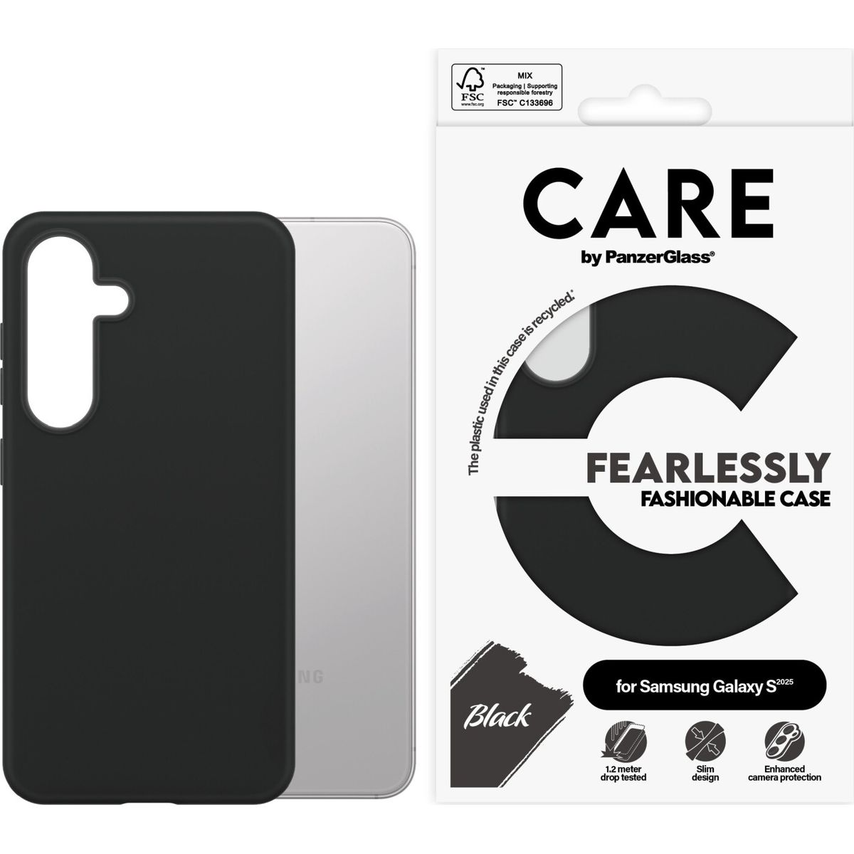 Care By Panzerglass Fashionable Case Black Samsung Galaxy S 2025