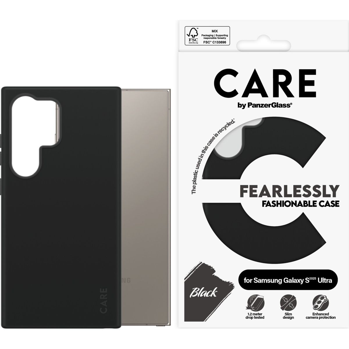 Care By Panzerglass Fashionable Case Black Samsung Galaxy S 2025 Ultra