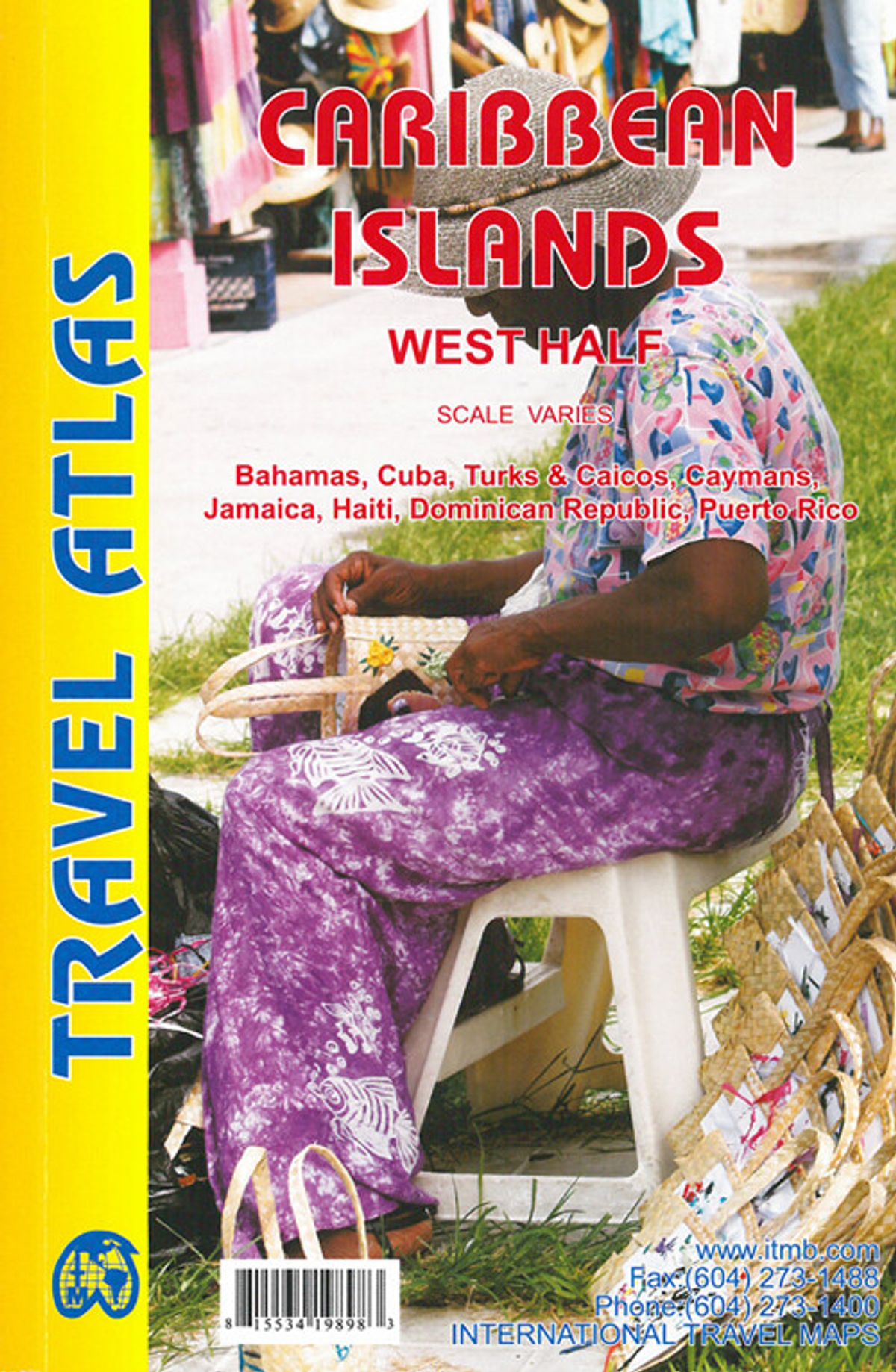 Caribbean Islands: West Half Travel Atlas - Diverse - English Book