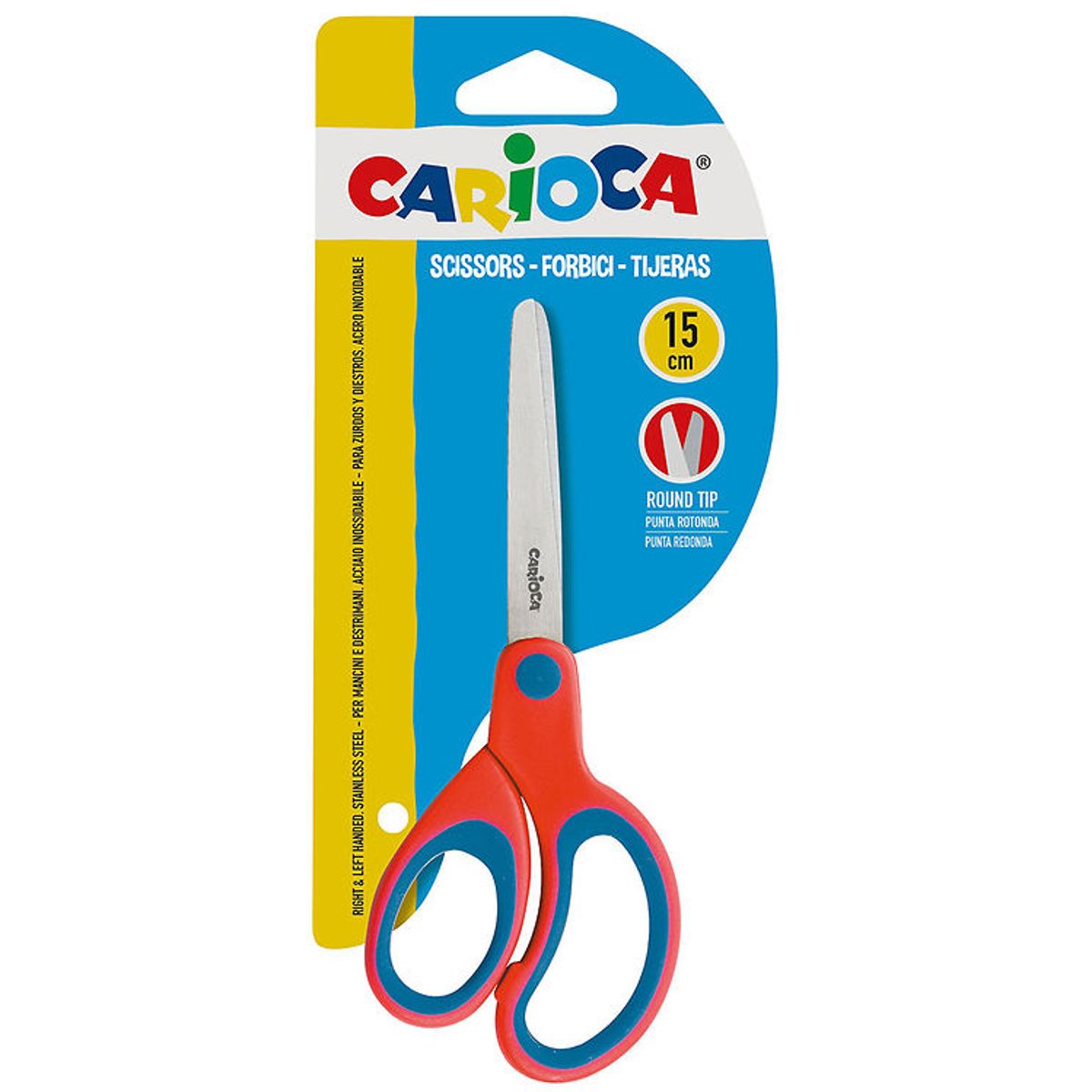 Carioca Børnesaks - 15 cm - Blå/Rød