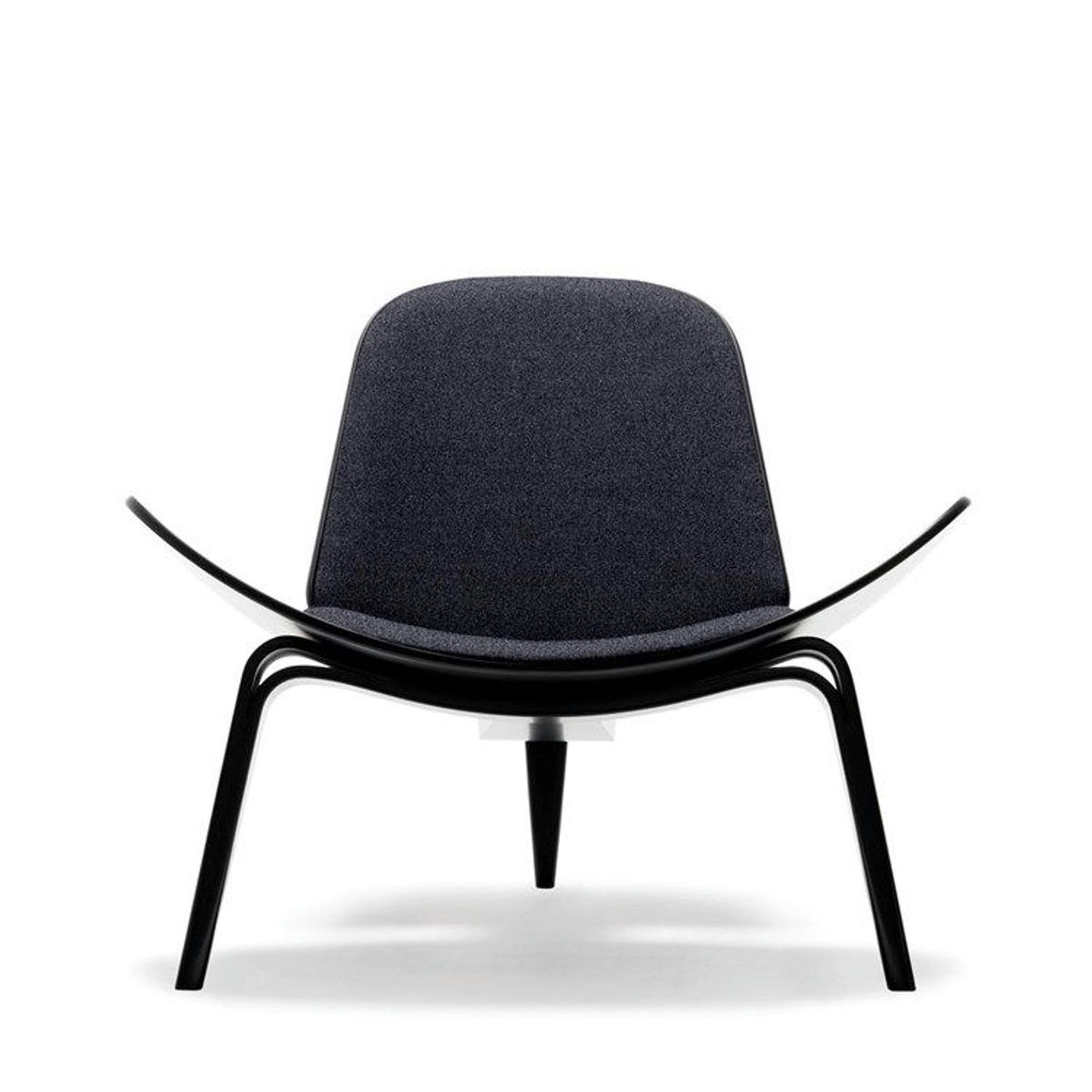 Carl Hansen & Søn CH07 Skalstolen Fiord Sort Bøg Fiord 191 (Sort)