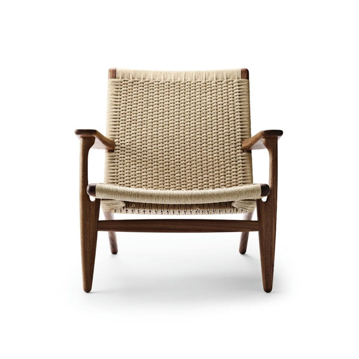 Carl Hansen & Søn CH25 Wegner Loungestol Olieret Valnød/Naturflet