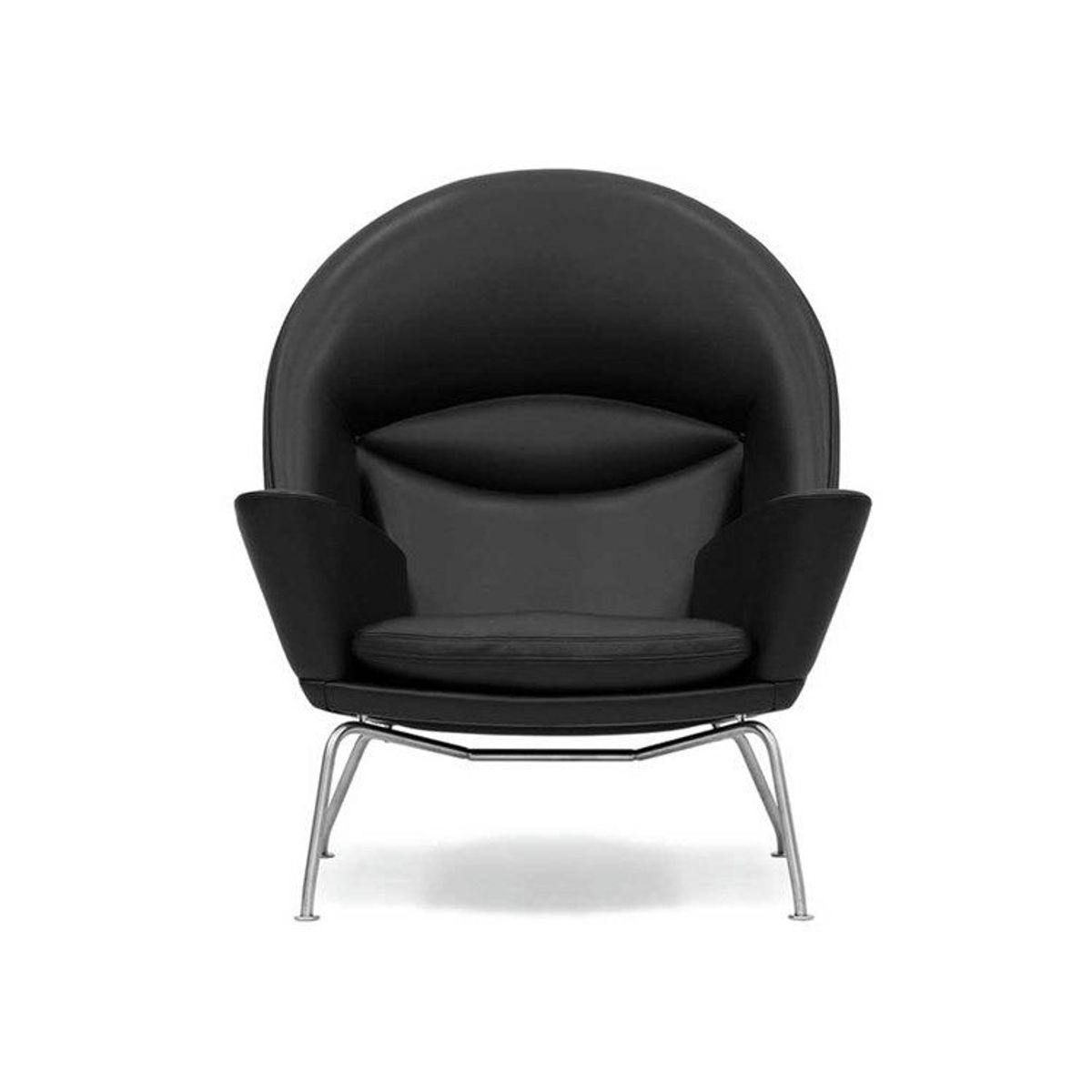 Carl Hansen & Søn CH468 Wegner Oculus Chair - Sort Læder