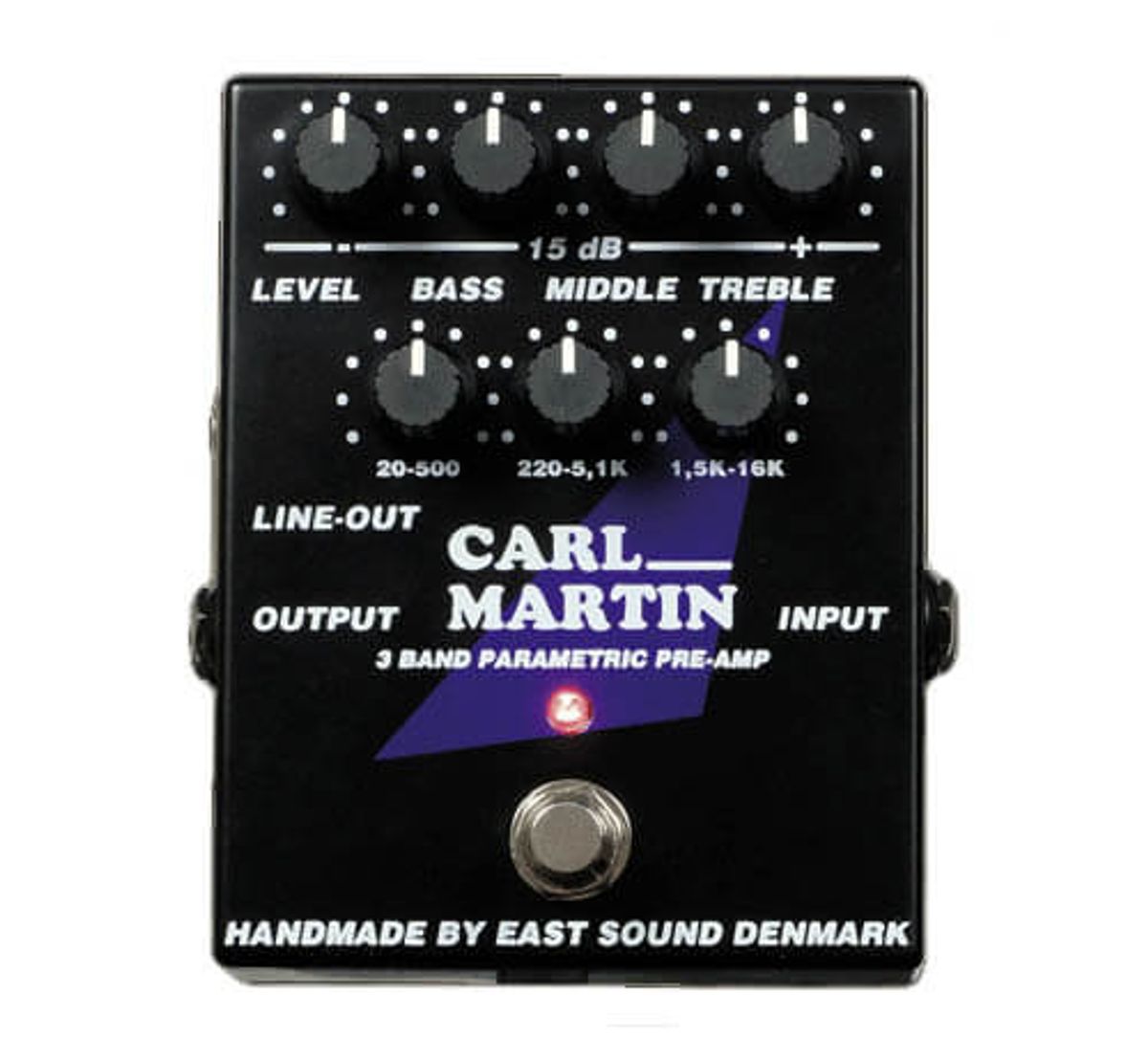 Carl Martin 3 Band Parametric Pre-Amp guitar-effekt-pedal