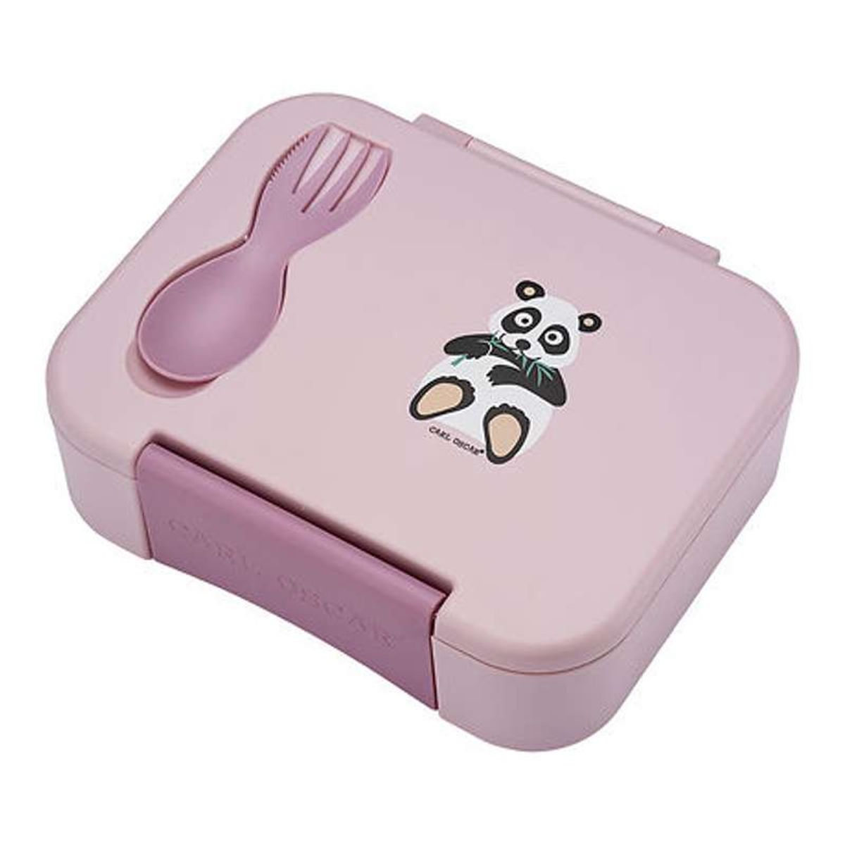 Carl Oscar BentoBOXâ¢ Madkasse m. CUTElery - Kids - Panda (Rosa)