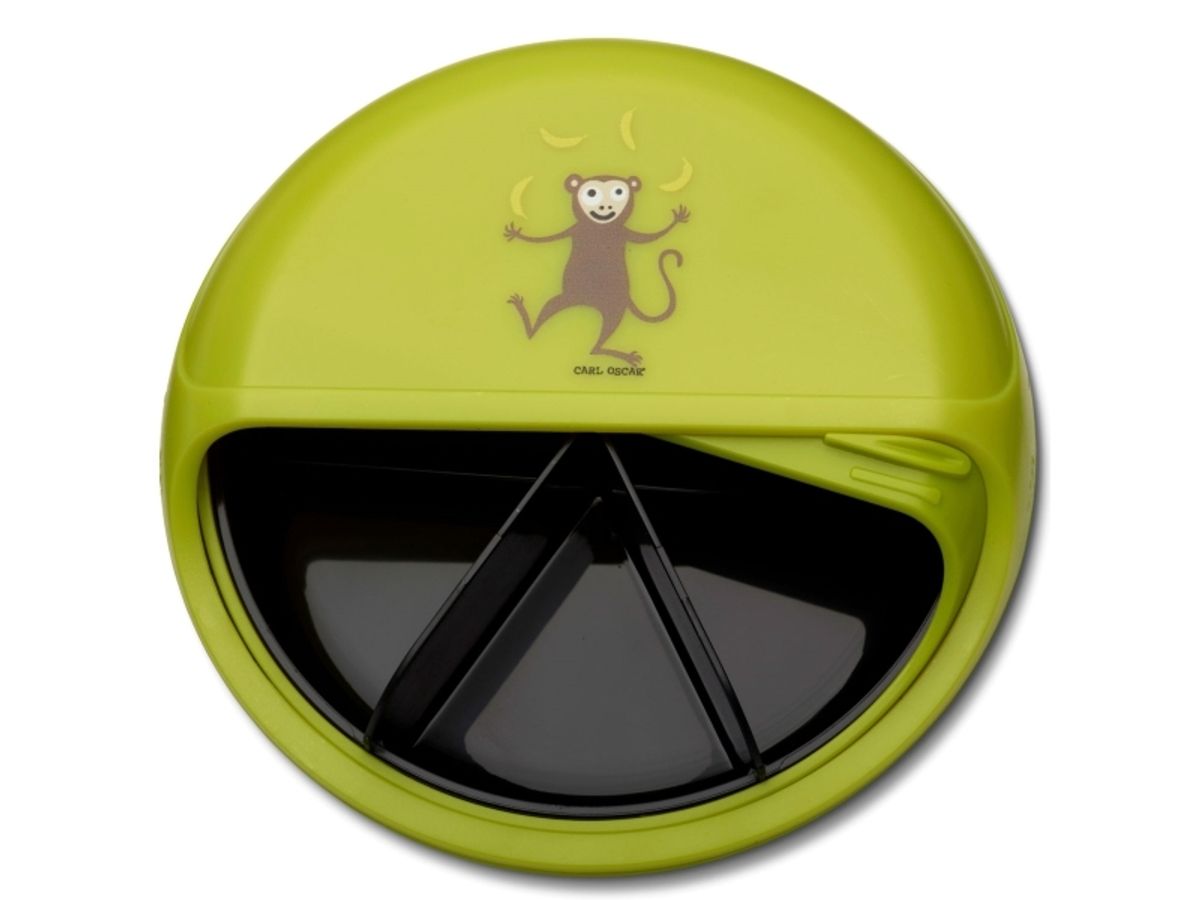 Carl Oscar Carl Oscar Big Snackdisc&trade; 5 Rums Roterende Snackbeholder Lime - Monkey