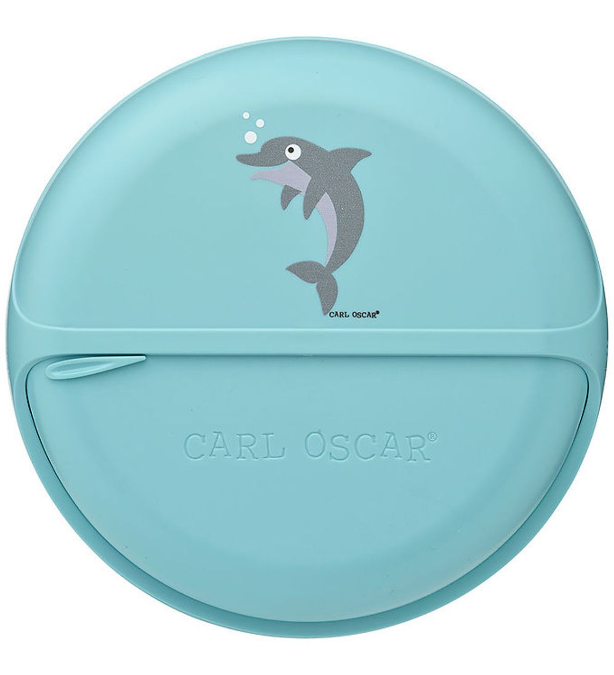 Carl Oscar Snackboks - BentoDisc - 18 cm - Blå m. Delfin