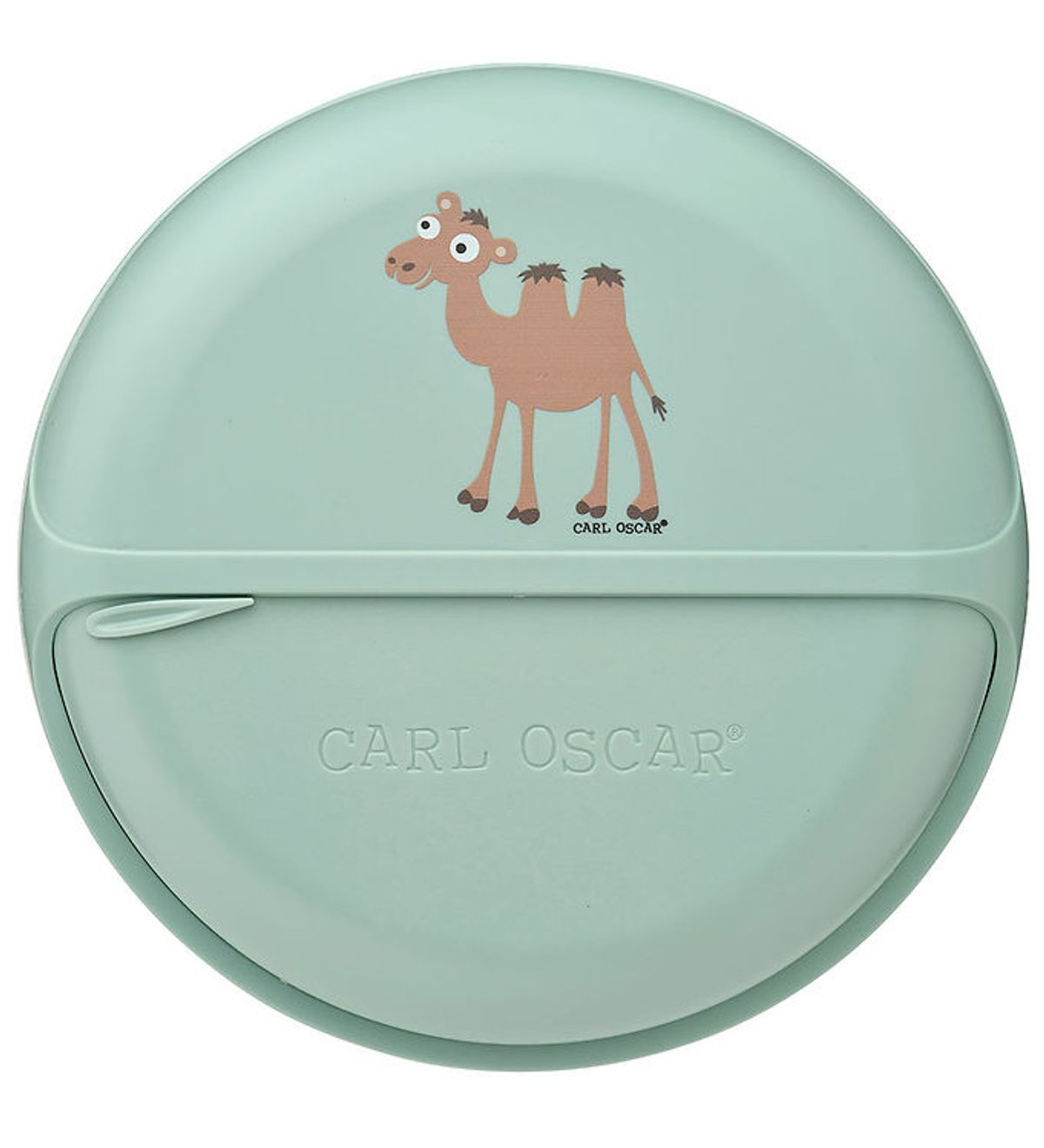 Carl Oscar Snackboks - BentoDisc - 18 cm - Grøn m. Kamel