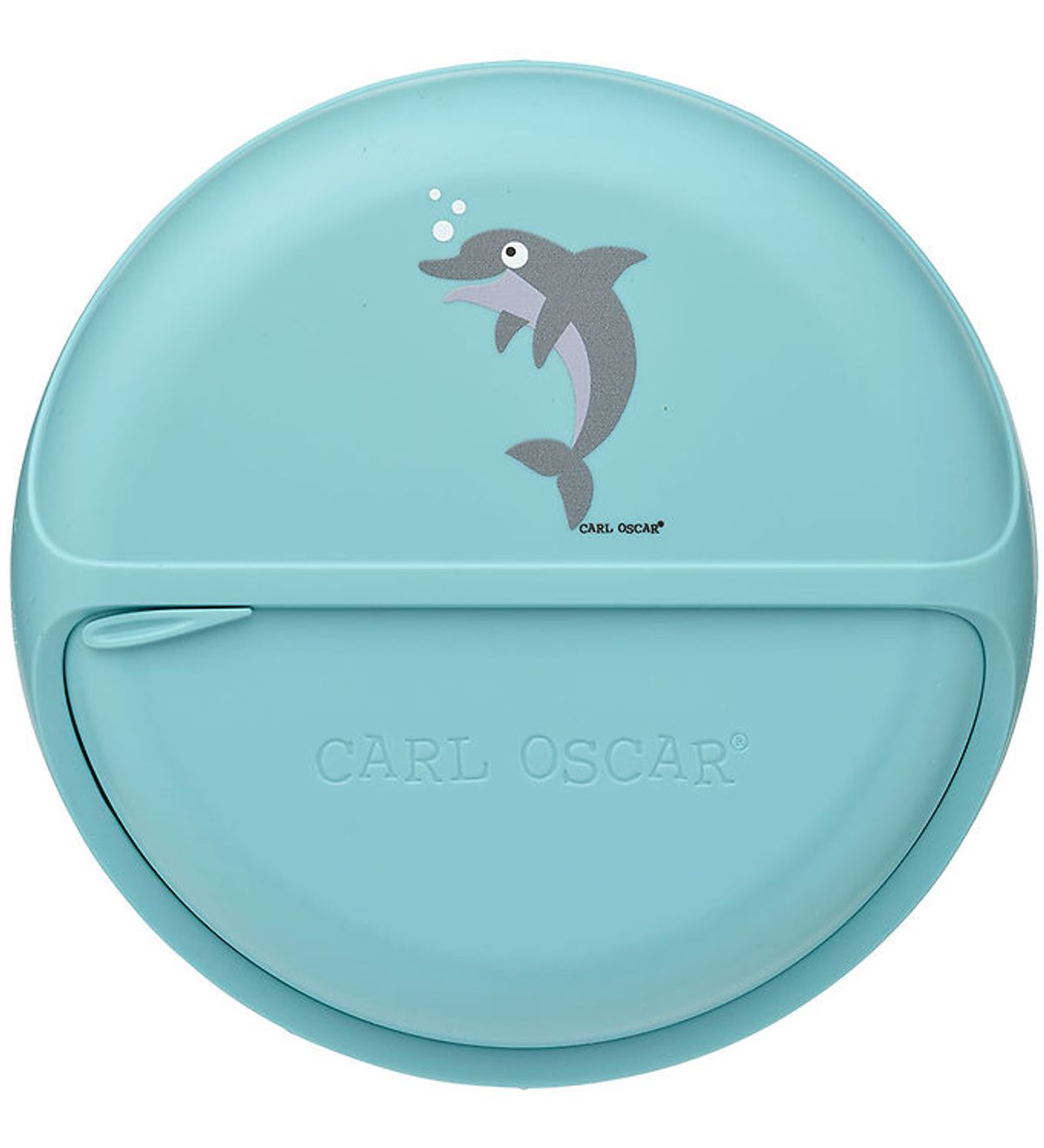 Carl Oscar Snackboks - SnackDisc - 15 cm - Blå m. Delfin