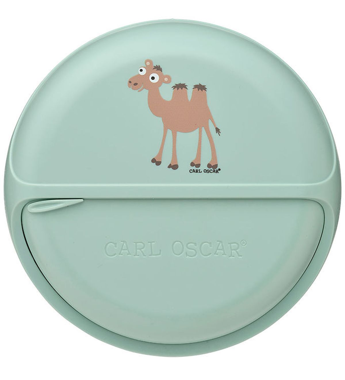 Carl Oscar Snackboks - SnackDisc - 15 cm - Grøn m. Kamel