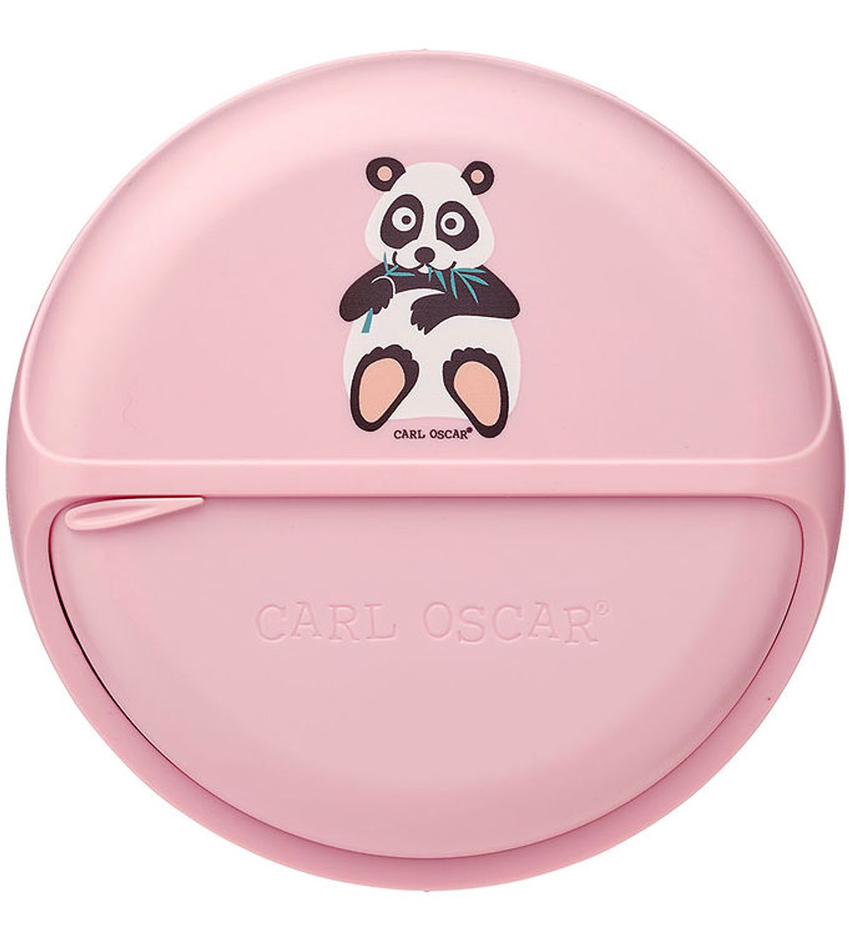 Carl Oscar Snackboks - SnackDisc - 15 cm - Pink m. Panda