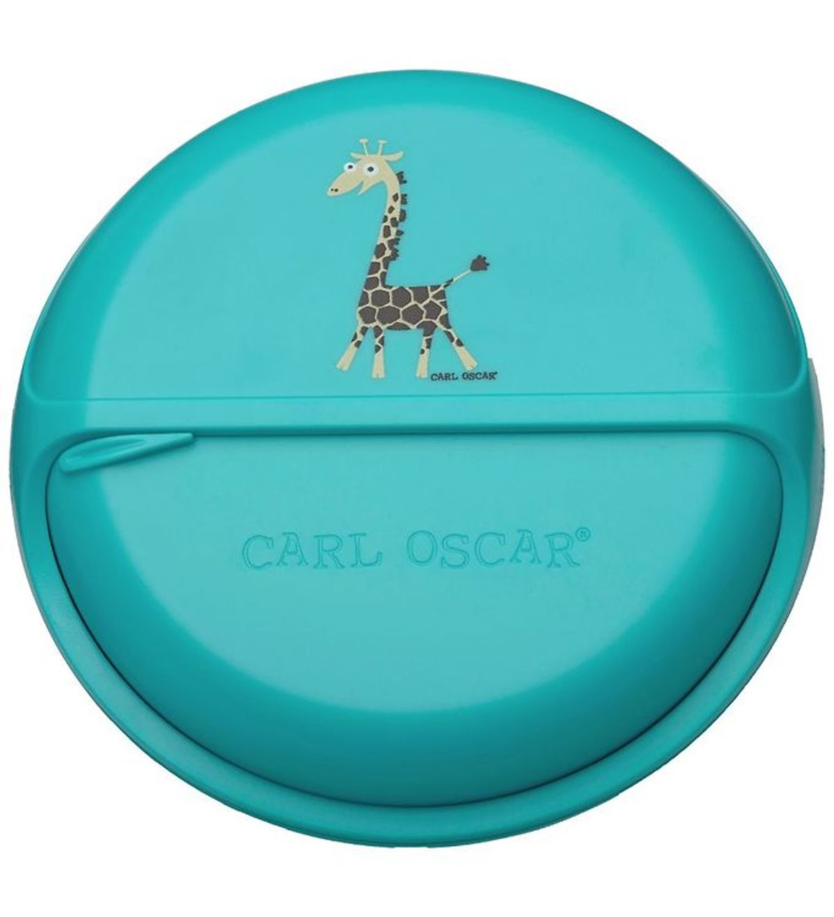 Carl Oscar Snackbox - 15 cm - Turquoise Giraffe