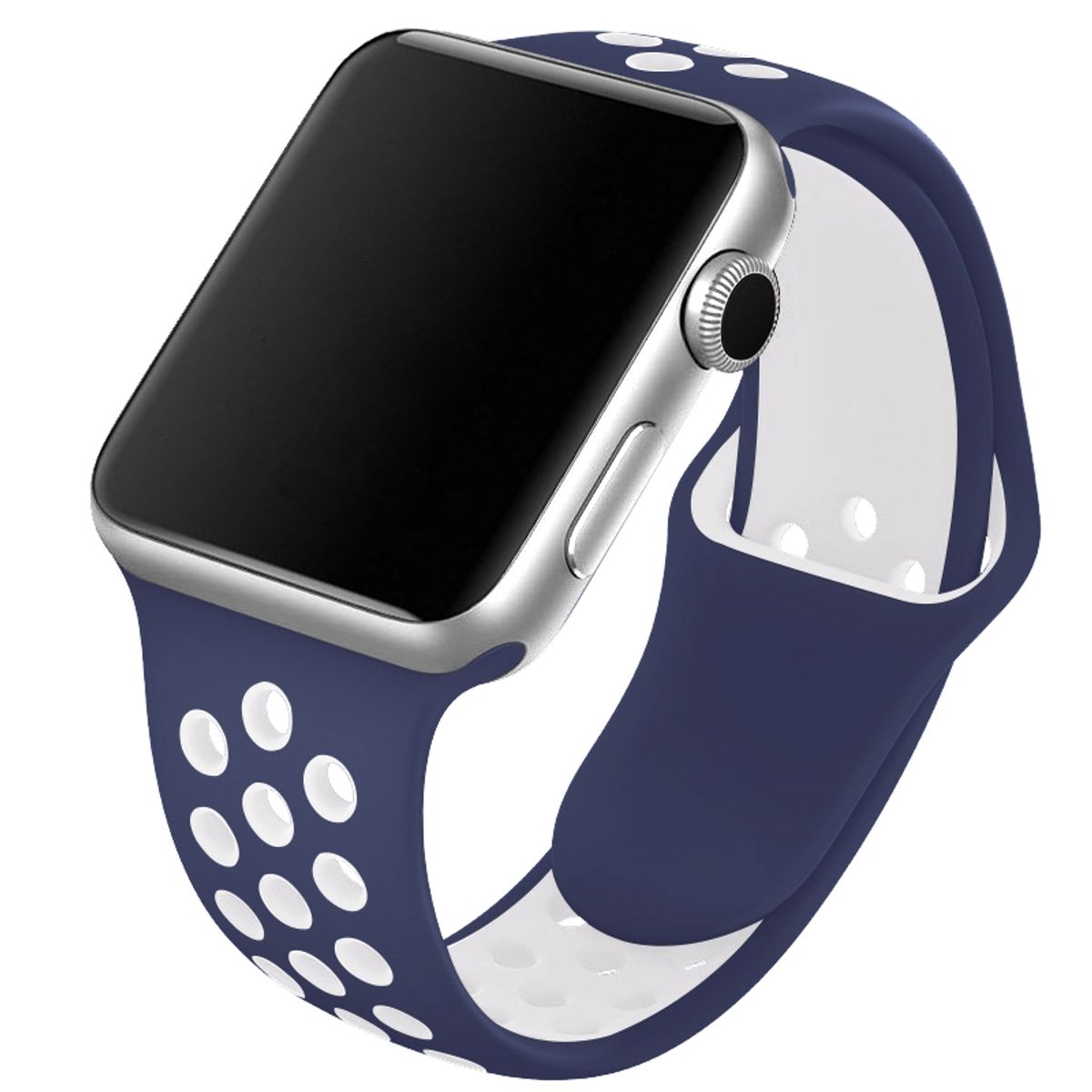 CarloA Apple Watch Dark Blue Silicone Strap 38/40 mm