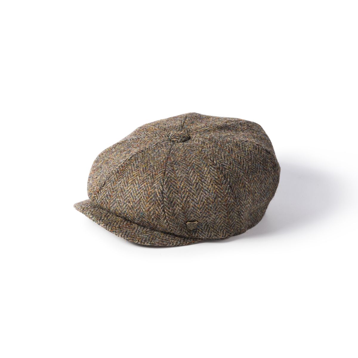 Carloway Harris Tweed Bakerboy Hat - brun - 56 cm