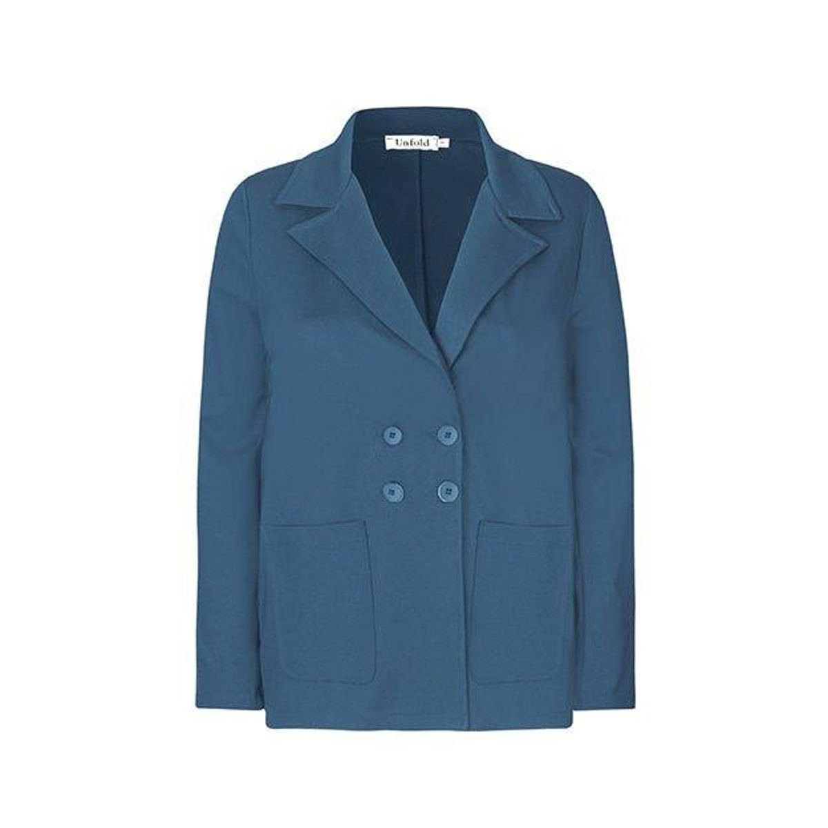 Carmen blazer i gråblå jersey - L/46