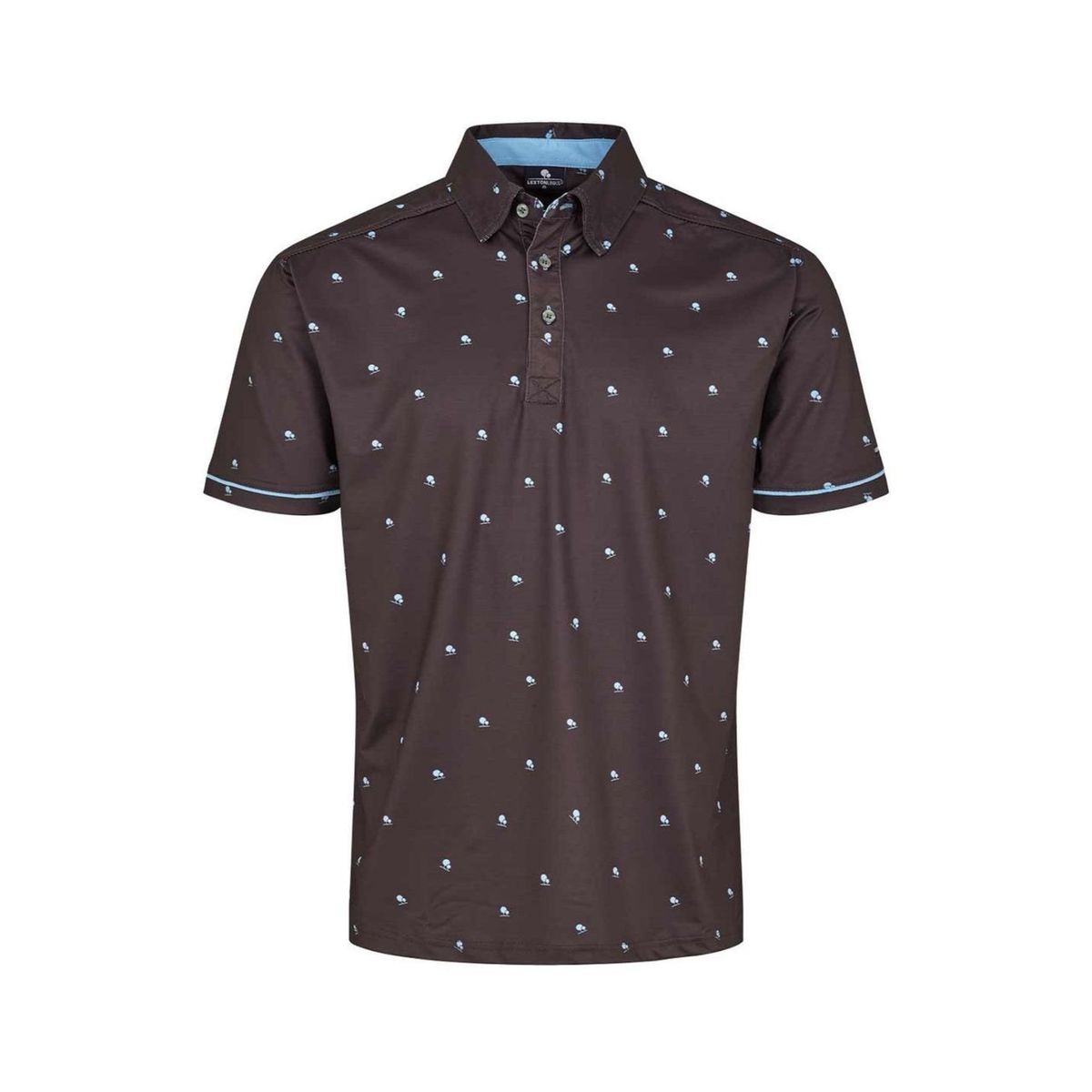 Carnaby Polo Anthracite/Lightblue S