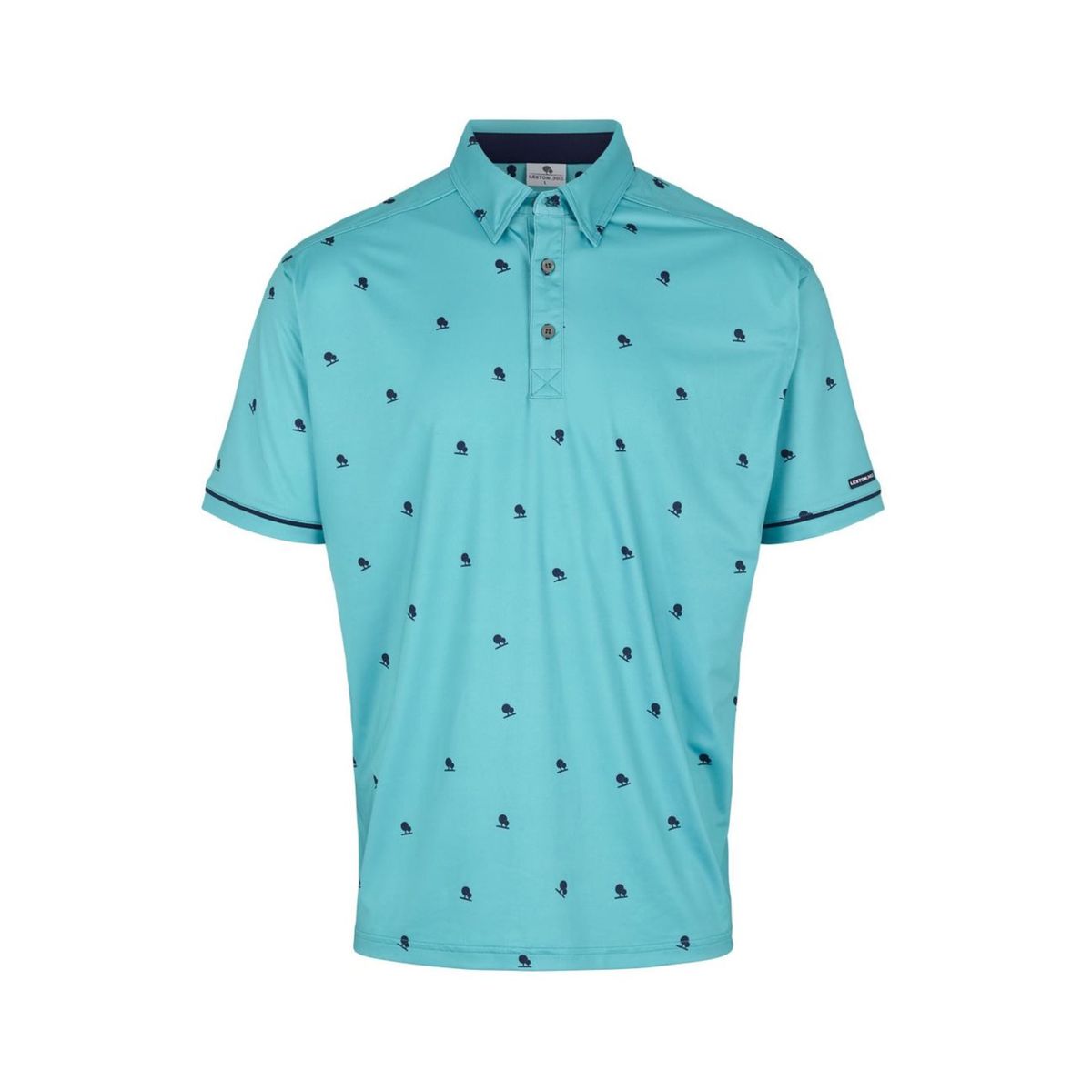 Carnaby Polo Turguoise/navy L