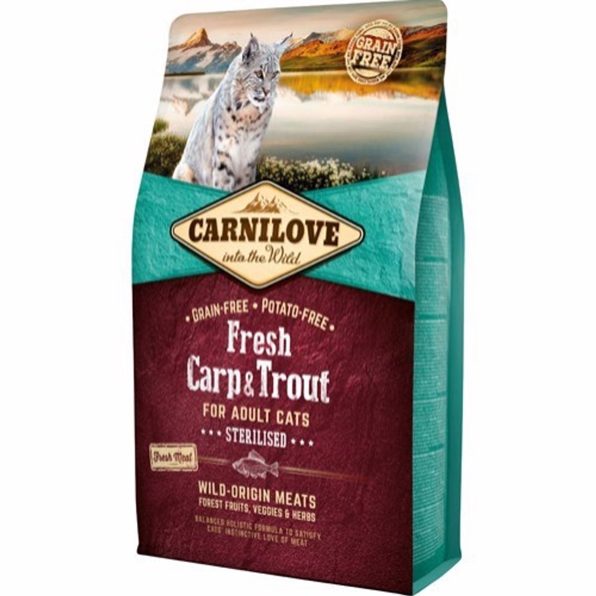 Carnilove Cat Adult Carp & Trout, 2 kg