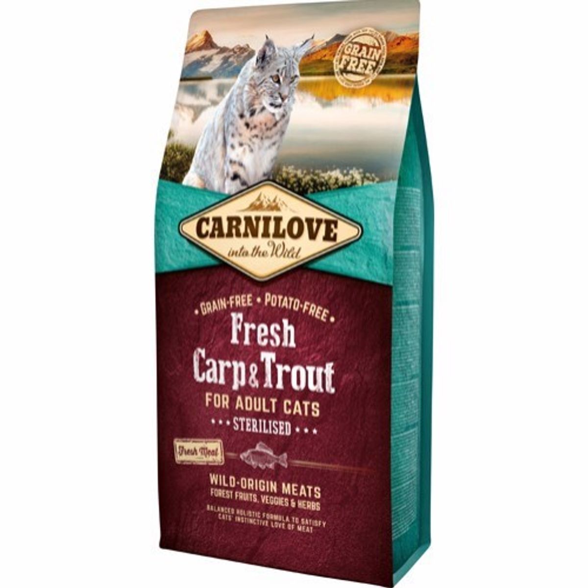 Carnilove Cat Adult Carp & Trout, 6 kg