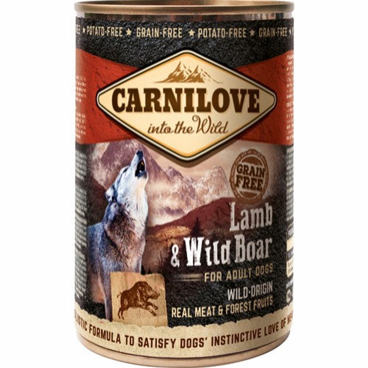 Carnilove lam/vildsvin 400g vådfoder til hund