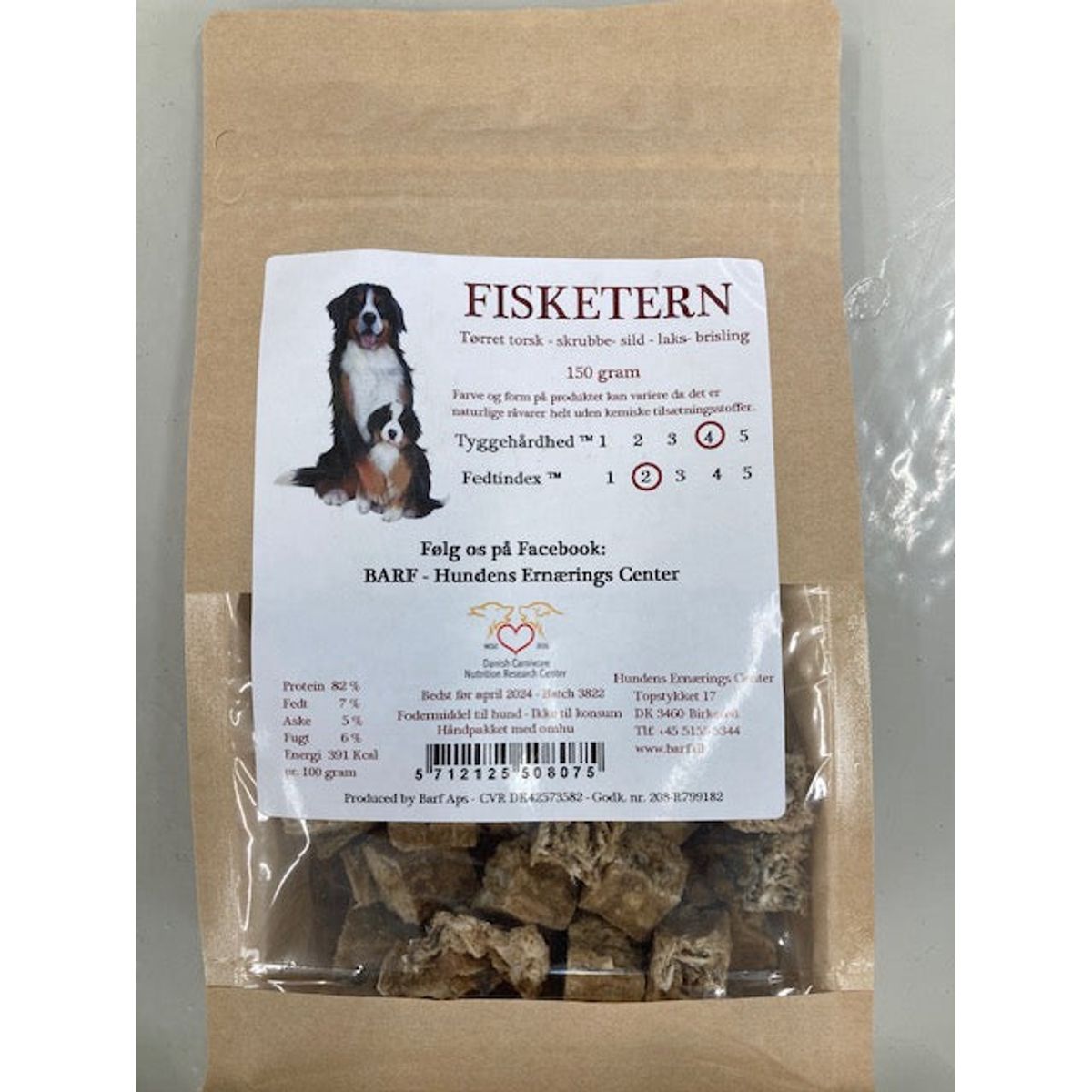 Carnitreats Carnitreats Fiske tern 150g, naturlig hundesnackHundegodbidder