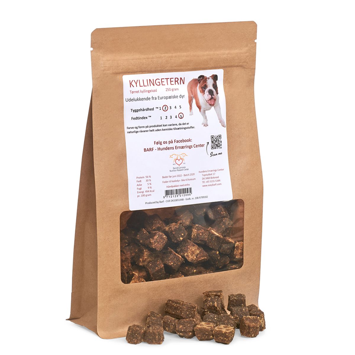 Carnitreats Carnitreats Kylling tern 250g, naturlig hundesnackHundegodbidder