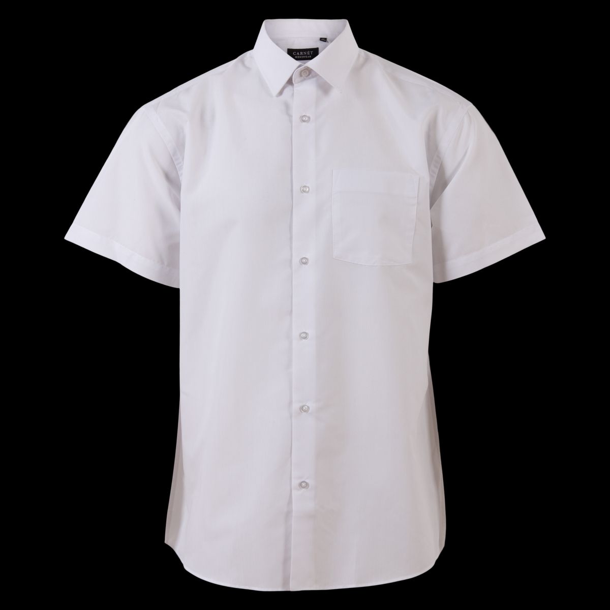 Carnét Jaxon Herre Kortærmet skjorte - Bright White - 2XL