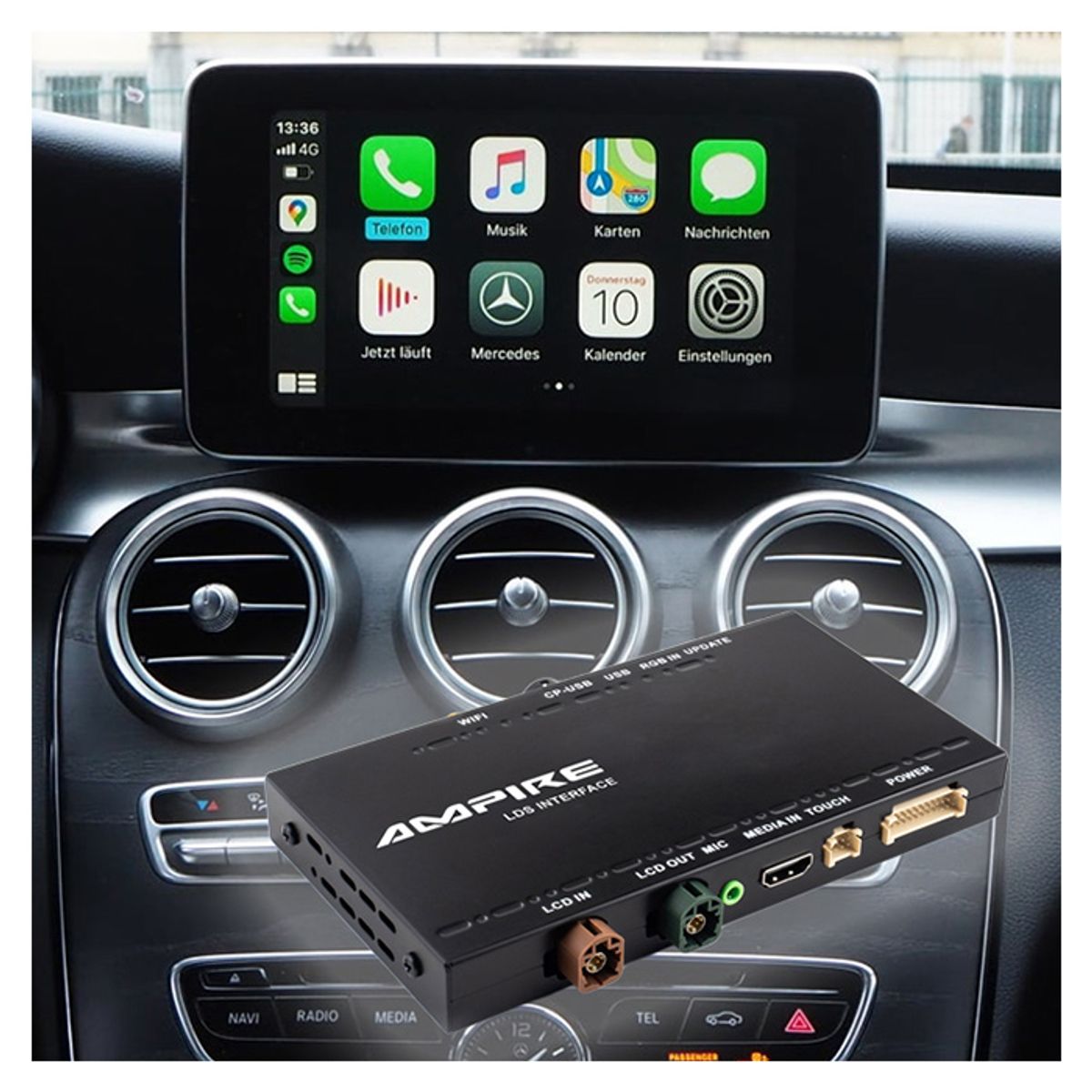 CarPlay Adapter Mercedes A, B, C, GL, SL-klasse m.fl