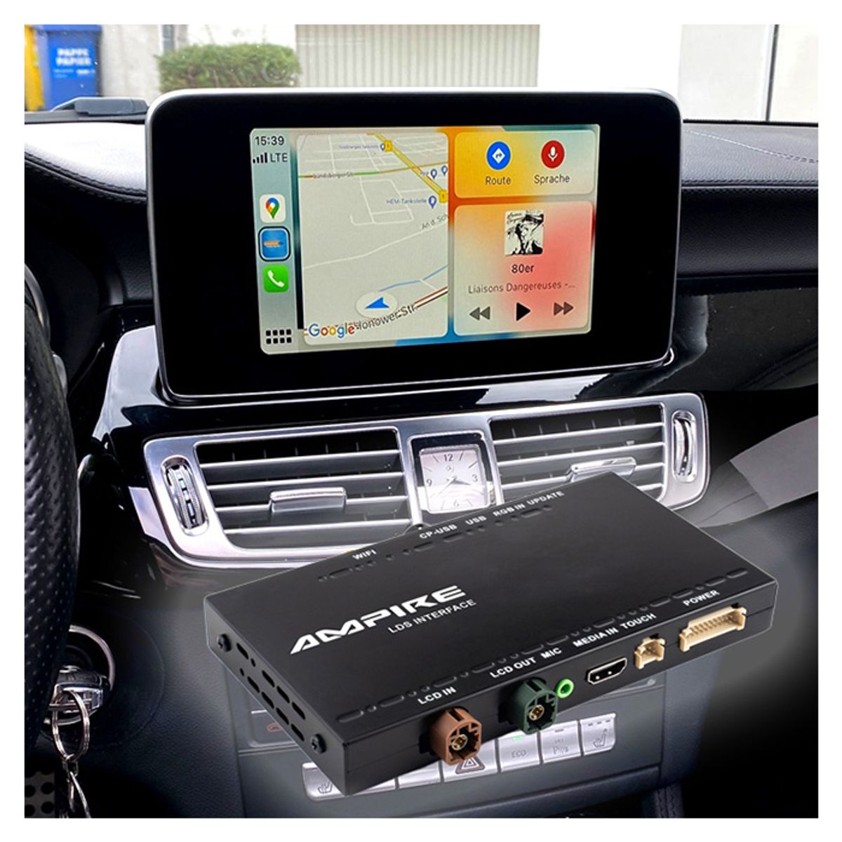 CarPlay Adapter Mercedes C-, CL-, E-, S-klasse m.fl