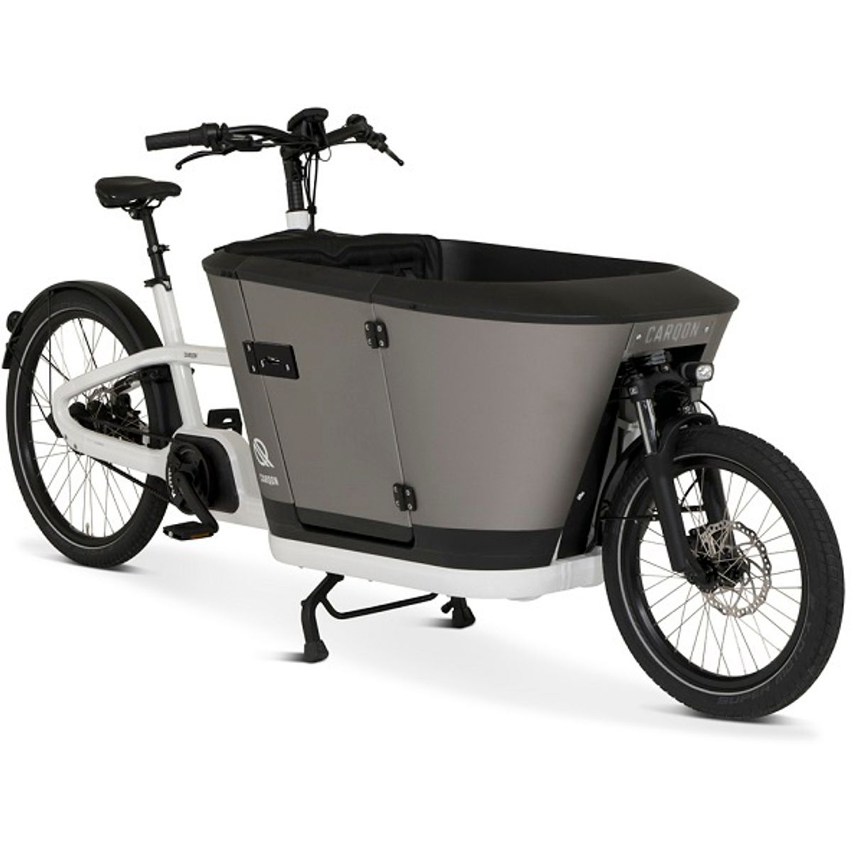 Carqon Classic E2-2x500wh Ladcykel - White