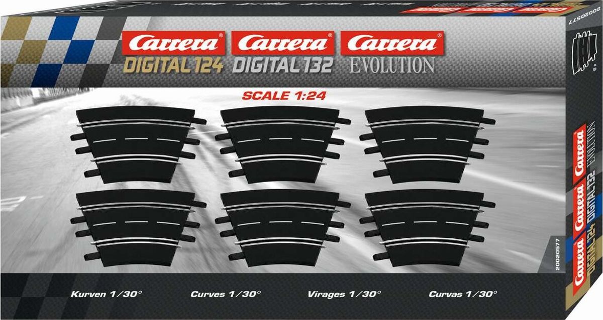 Carrera - Curve Sving - 1/30° - 6 Dele - 1:32-1:24 - Analog - 20020577