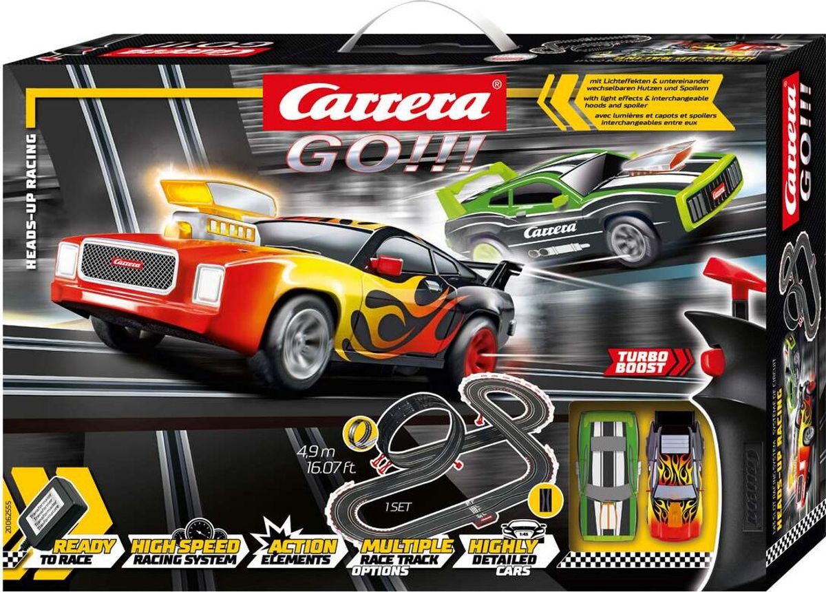 Carrera - Go - Heads Up Racing Racerbane Sæt - 1:43 - 62555