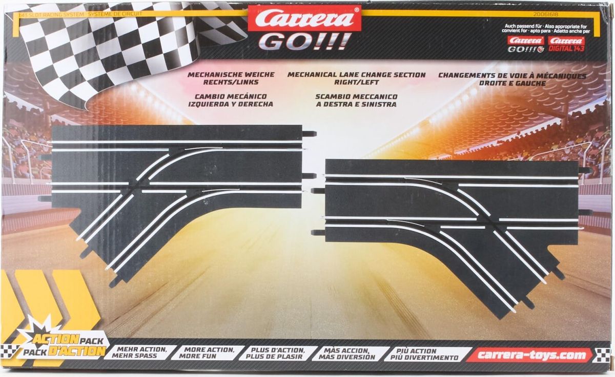 Carrera - Go - Mechanical Lane Change Skinner - 2 Stk - 1:43 - 61618